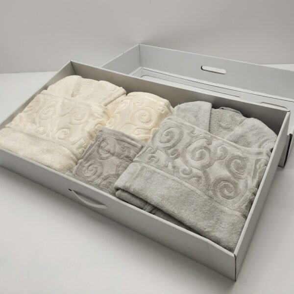 Ensemble de Serviettes de Bain 100% Coton – 6 Pièces