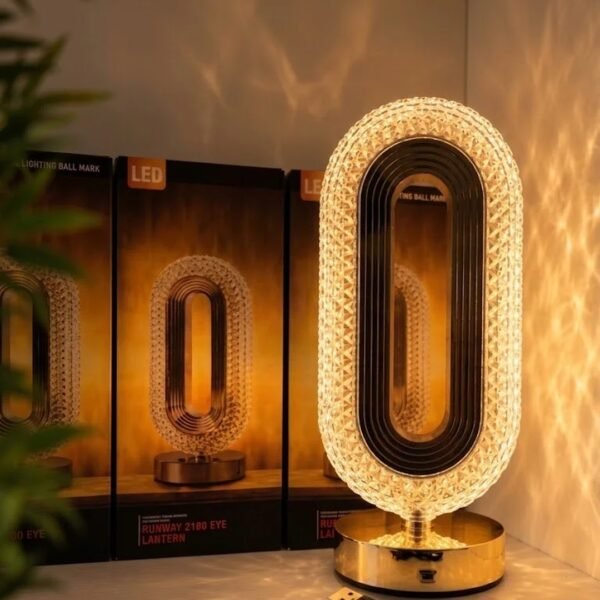 Veilleuse de Table LED Rechargeable Cristal